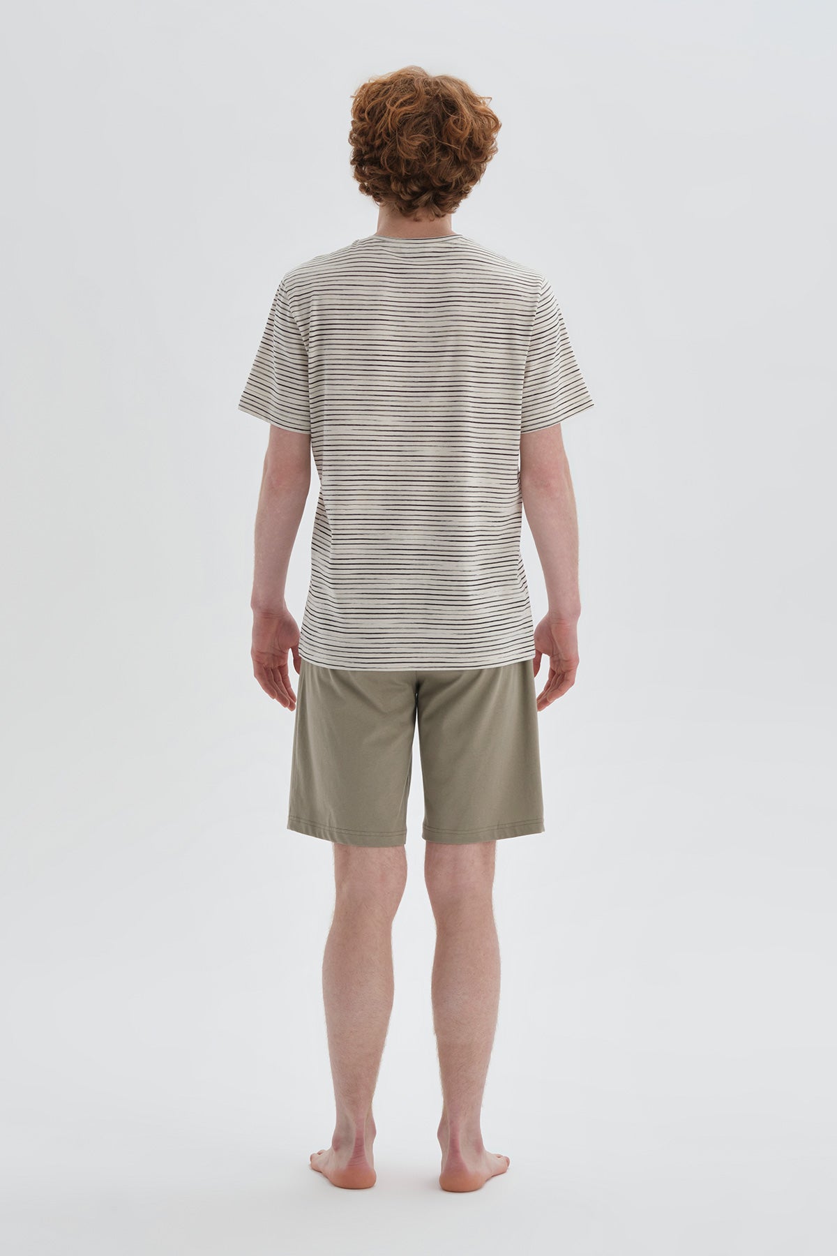 KHAKI SHORT PYJAMA SET