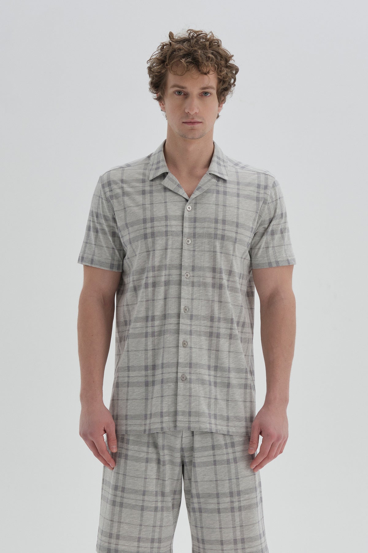 GREY SHORT PYJAMA SET