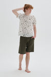 ECRU SHORTS SET
