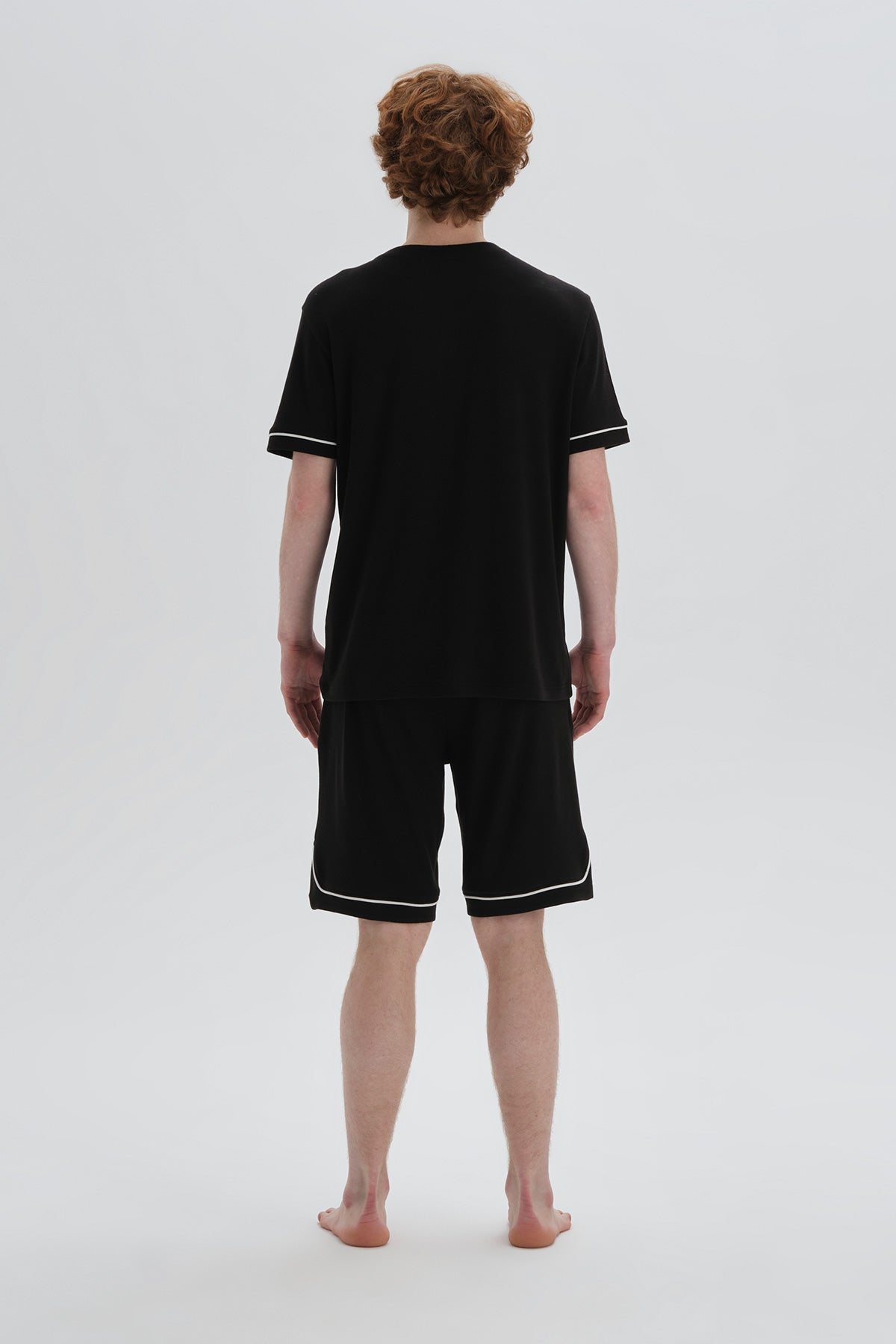 BLACK SHORT PYJAMA SET