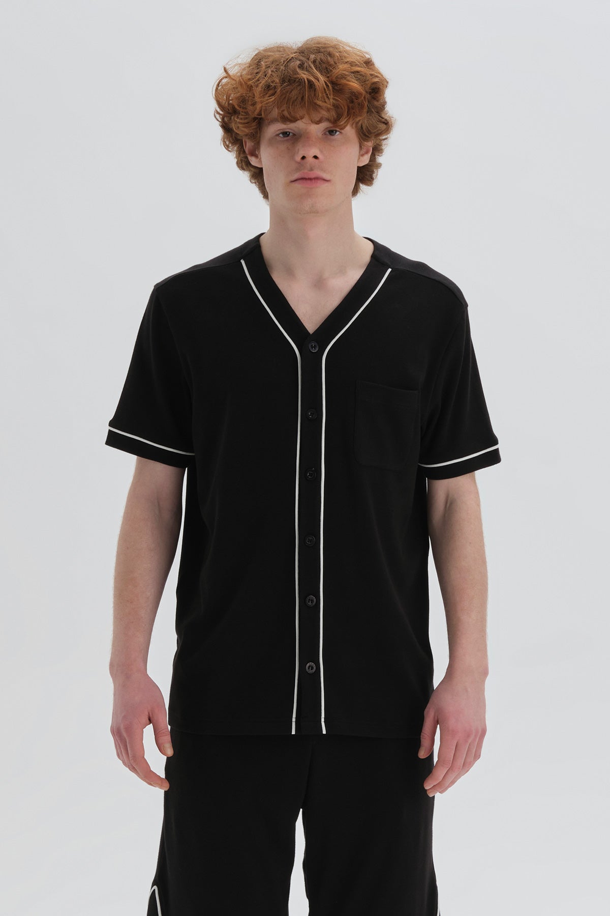 BLACK SHORT PYJAMA SET