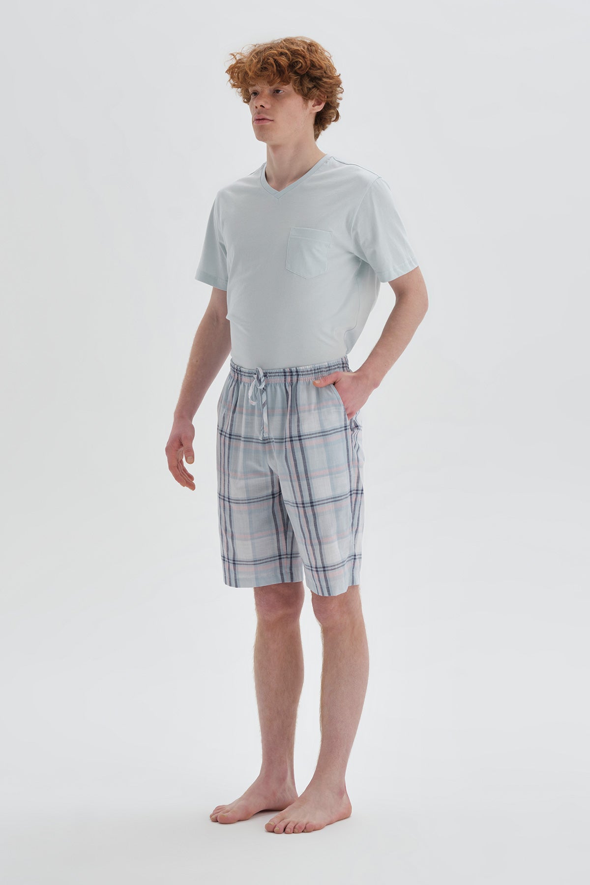 LIGHT BLUE SHORTS SET