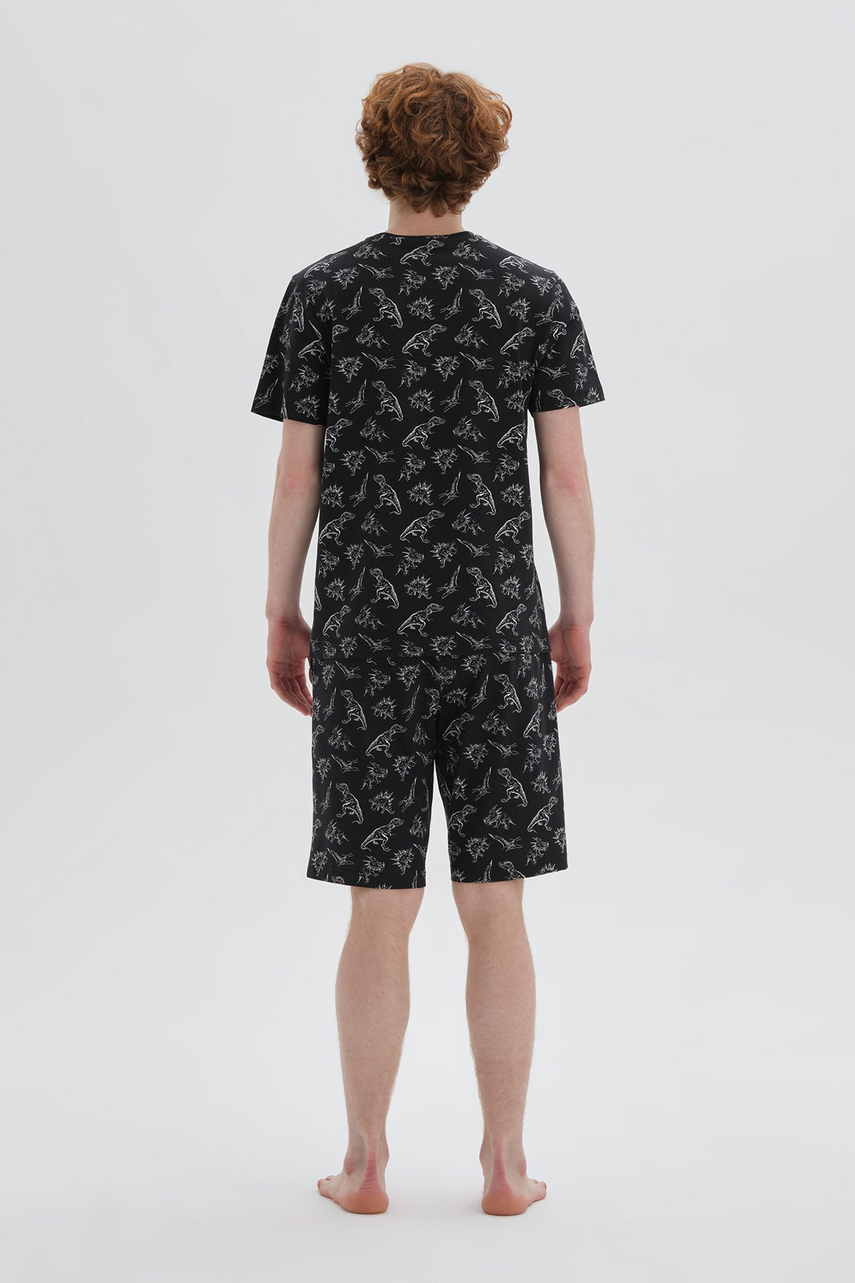 BLACK SHORT PYJAMA SET