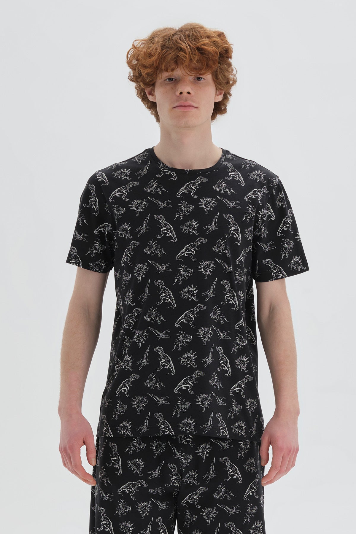 BLACK SHORT PYJAMA SET