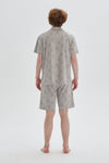 GREY SHORT PYJAMA SET