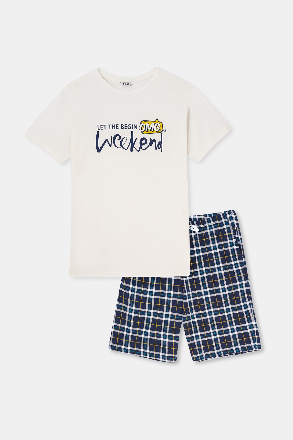 WHITE SHORTS SET