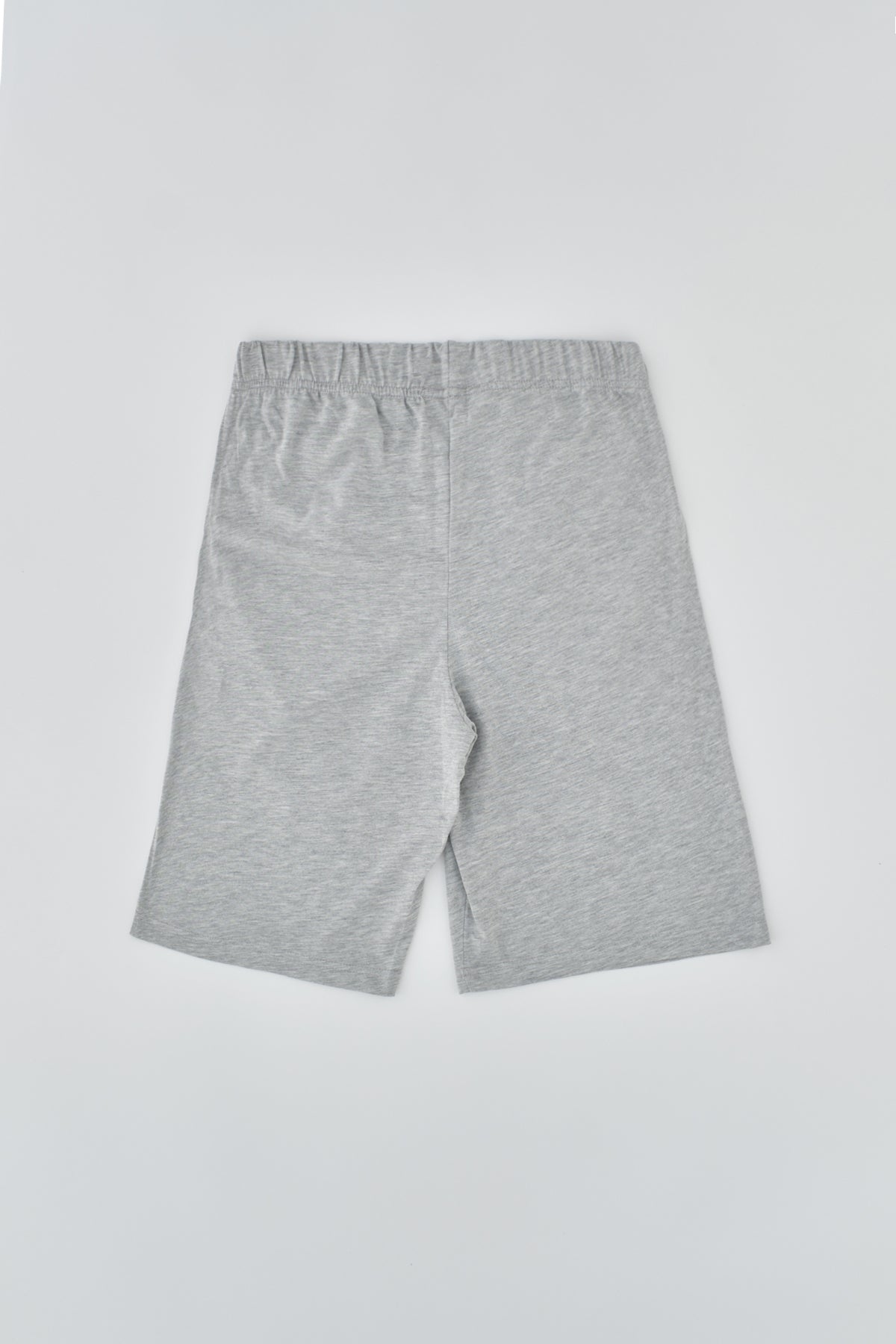 GREY MELANGE SHORTS SET