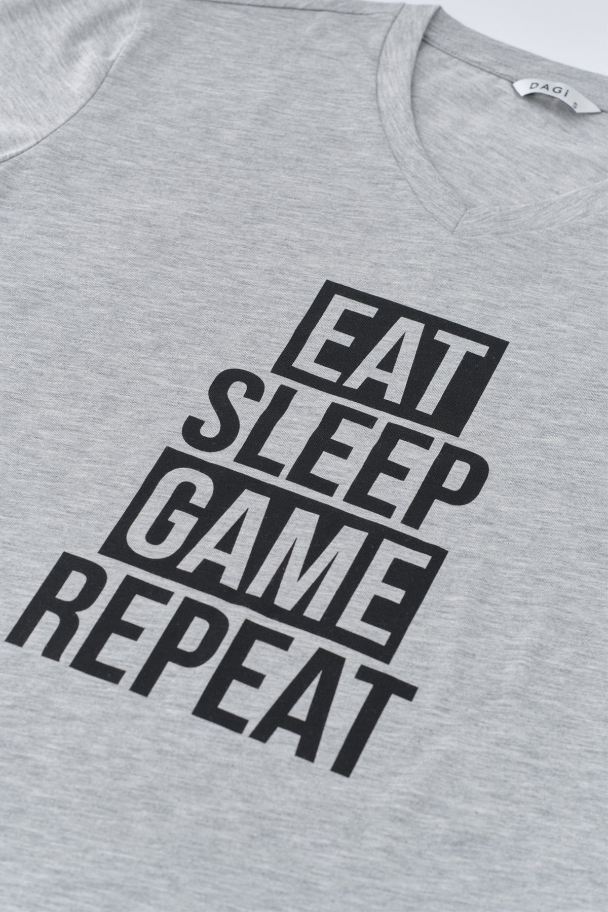 GREY MELANGE SHORTS SET