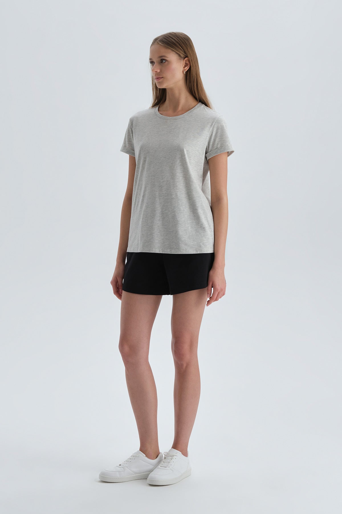 GREY MELANGE T-SHIRT