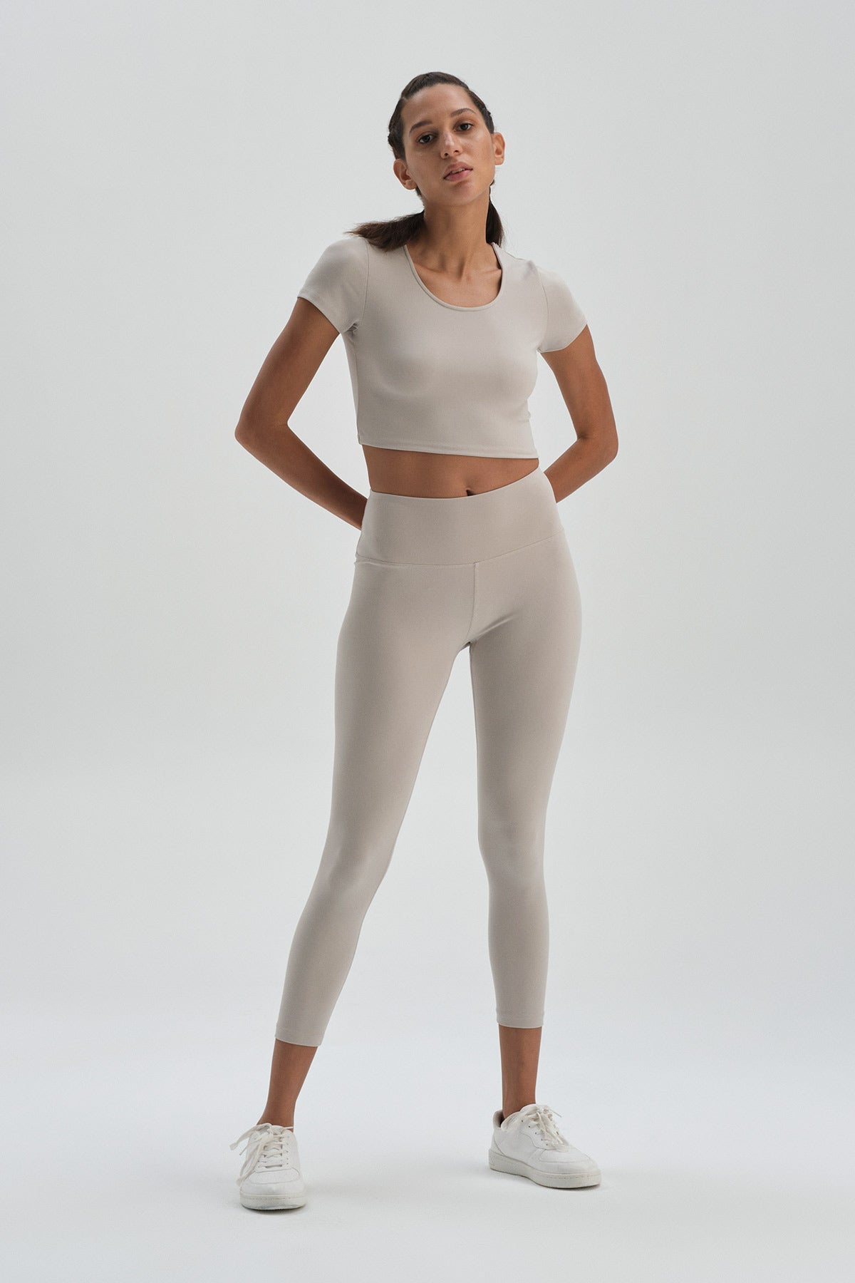 Gri Dagi Active Crop T-Shirt