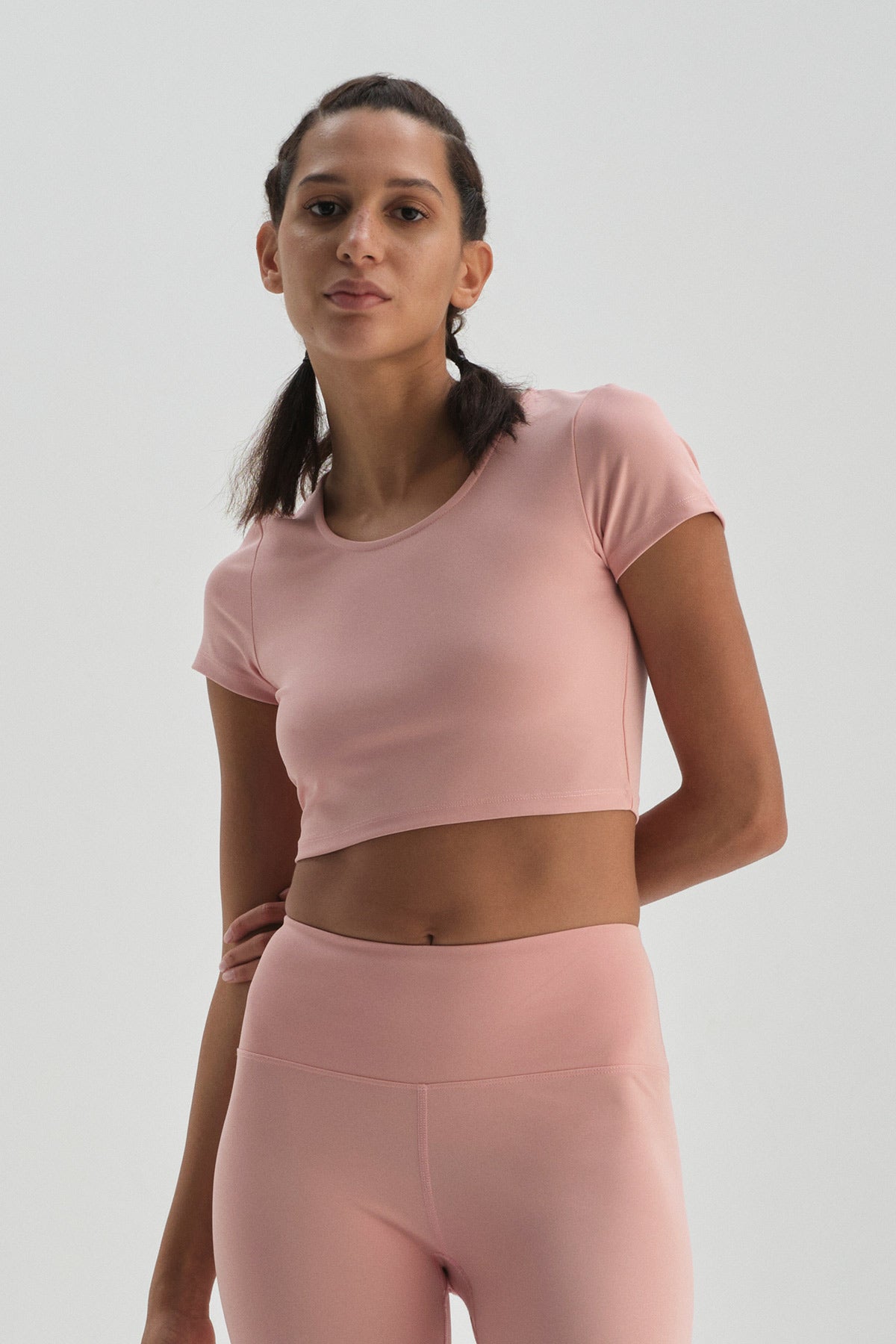 Pembe Dagi Active Crop T-Shirt
