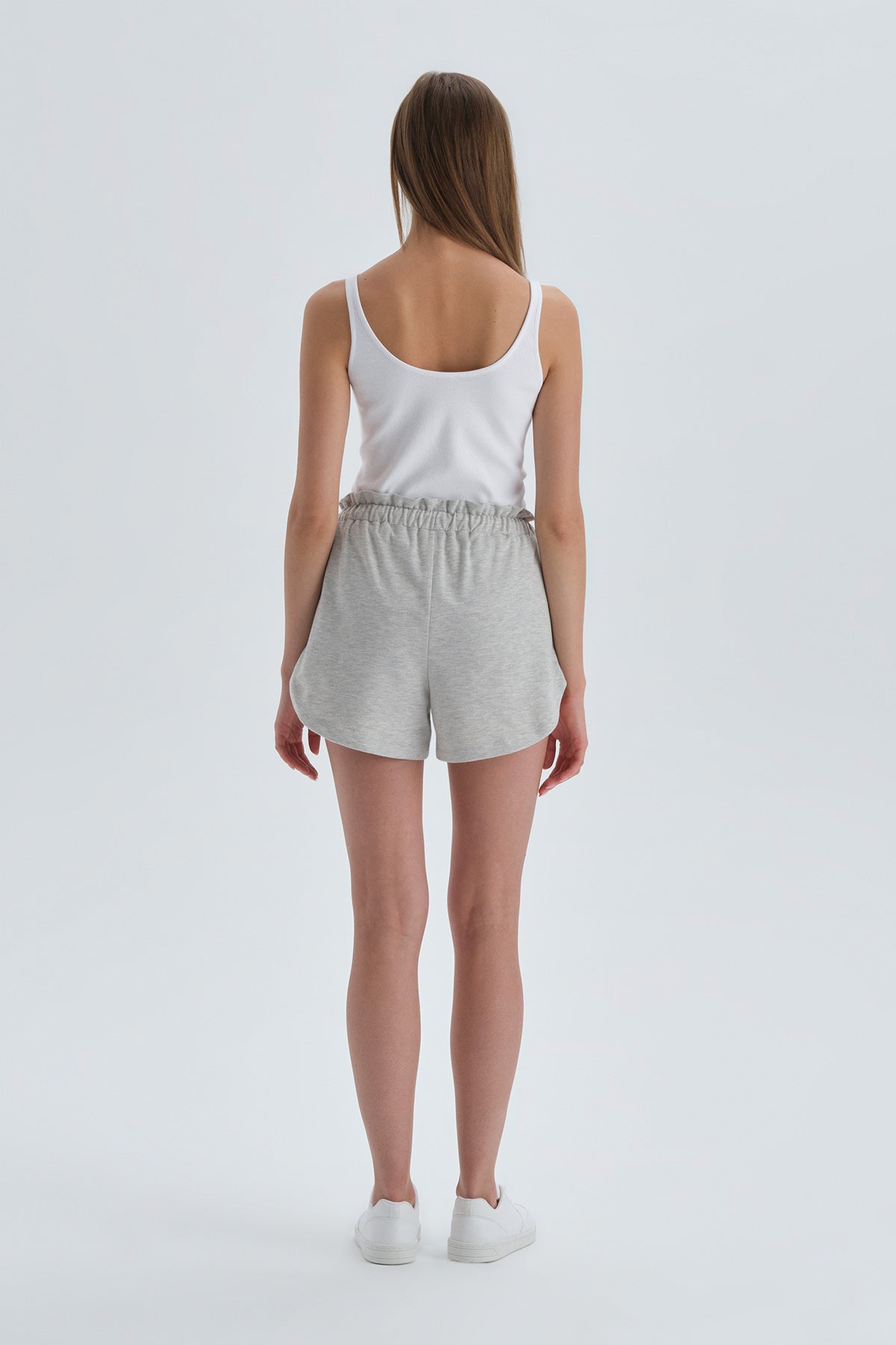 GREY MELANGE SHORT