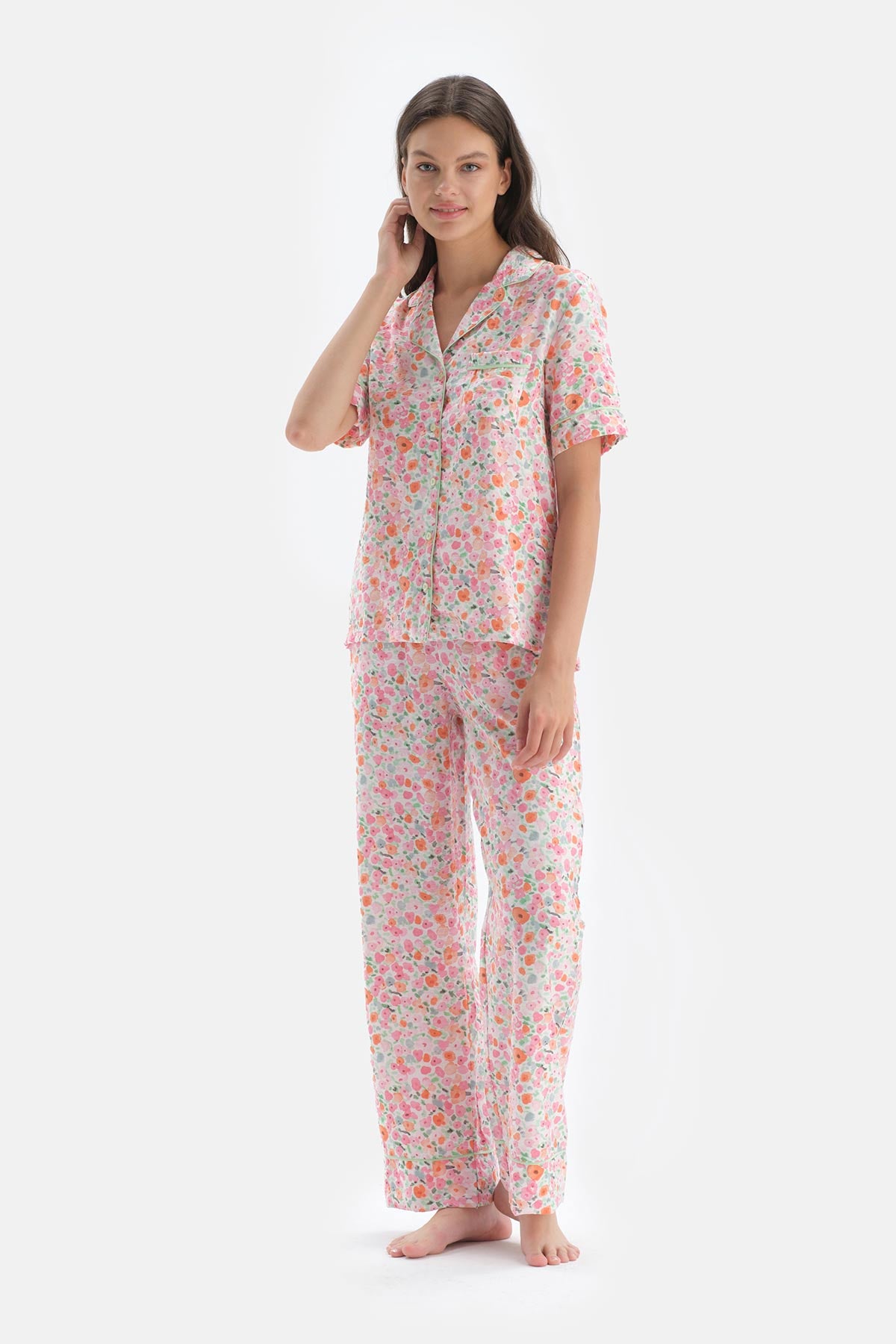 PINK PRINTED PYJAMA SET