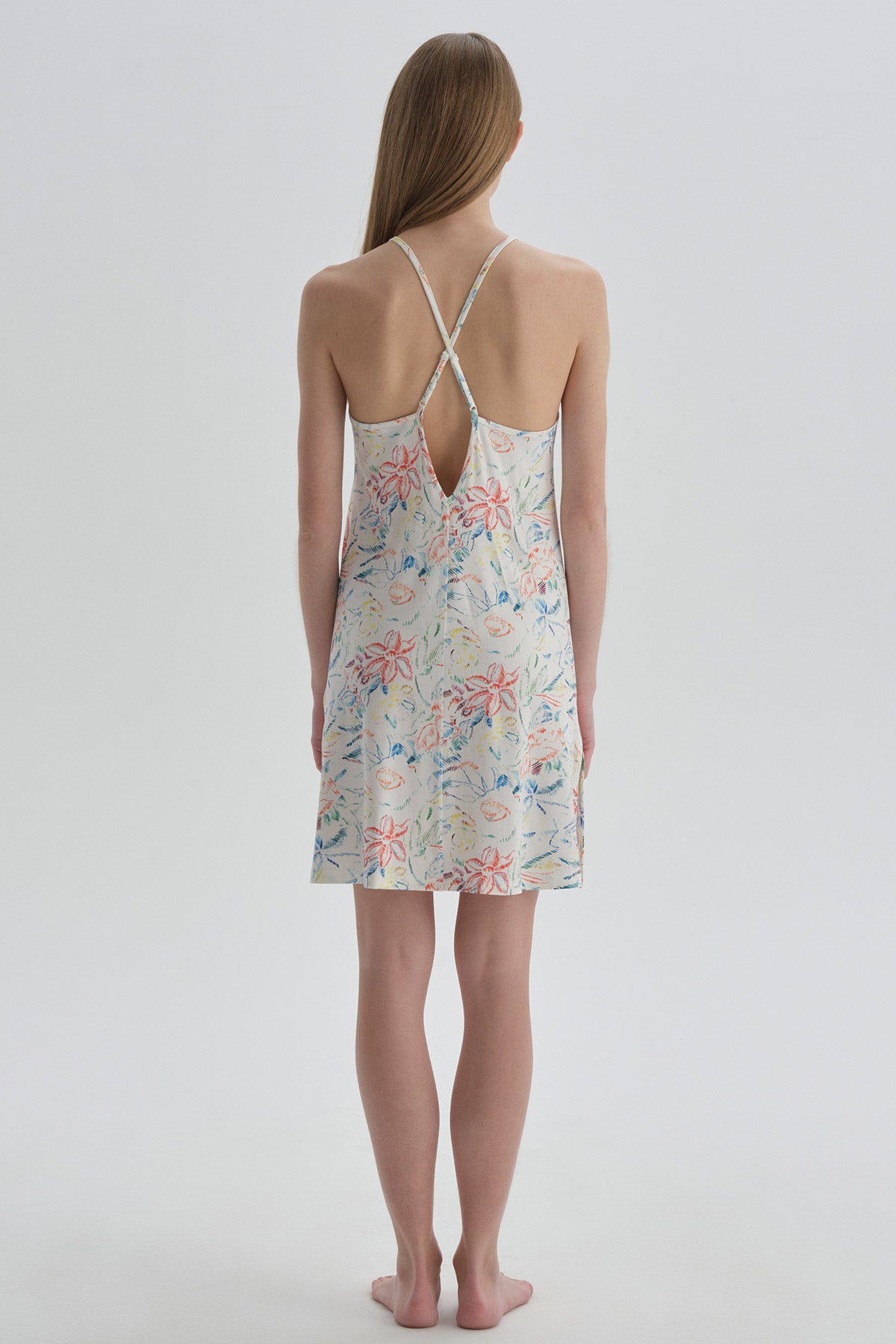 ECRU PRINTED NIGHTIE