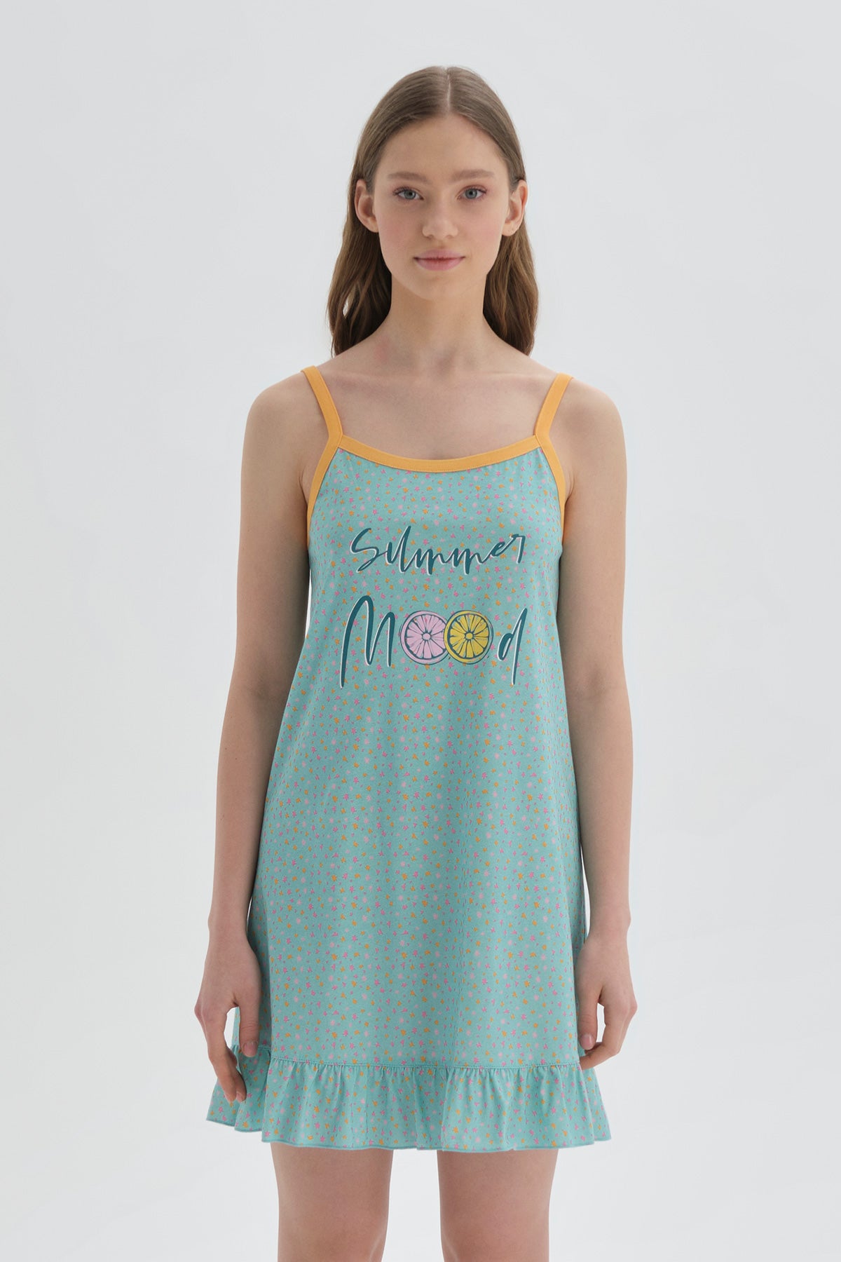 BLUE PRINTED NIGHTIE