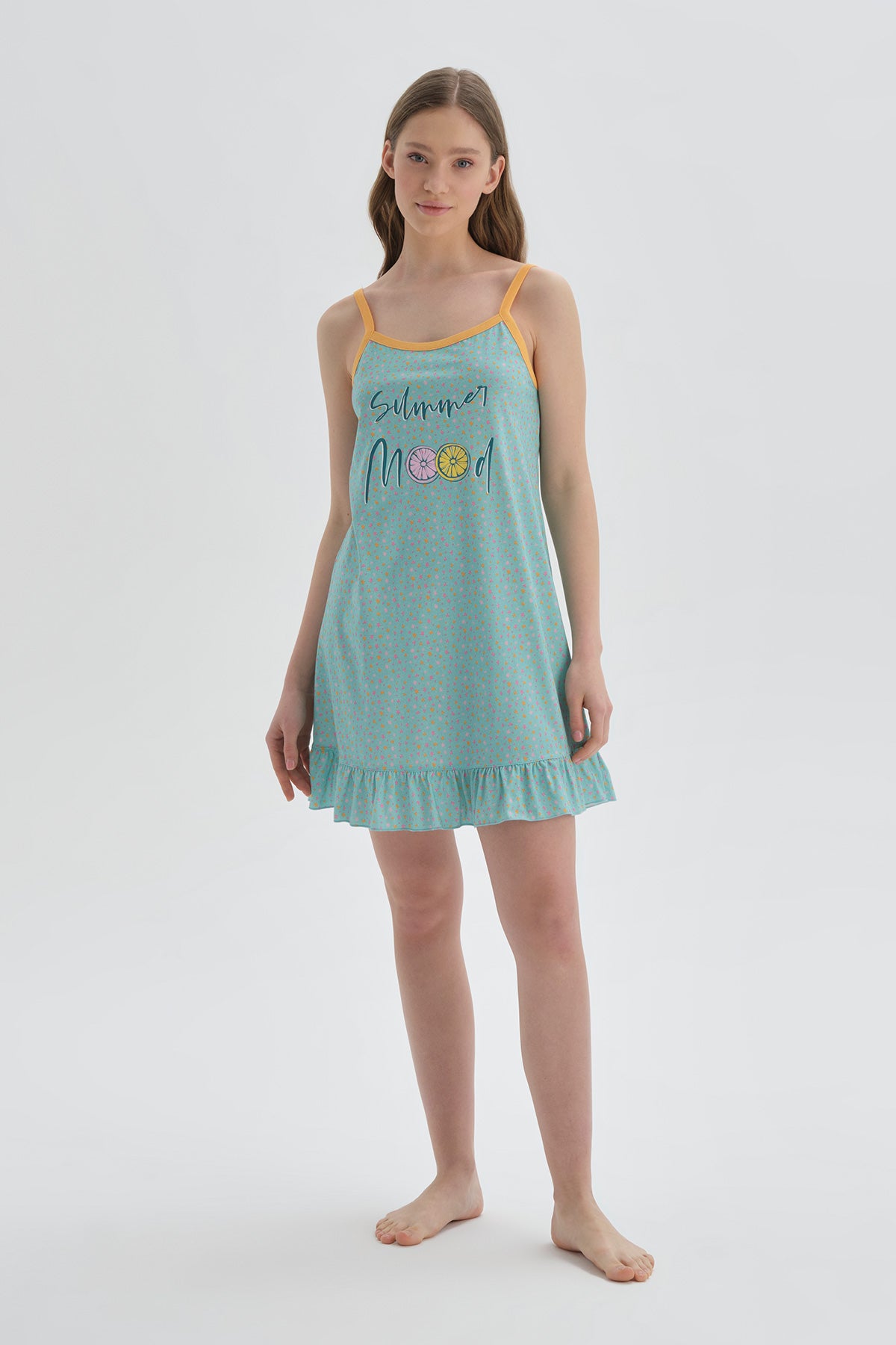 BLUE PRINTED NIGHTIE