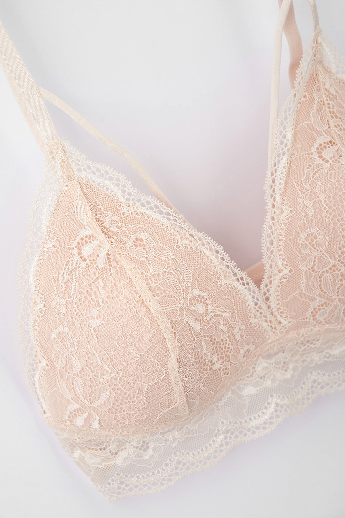 Pınk Nude Balenli Kapsız Büstiyer Sütyen