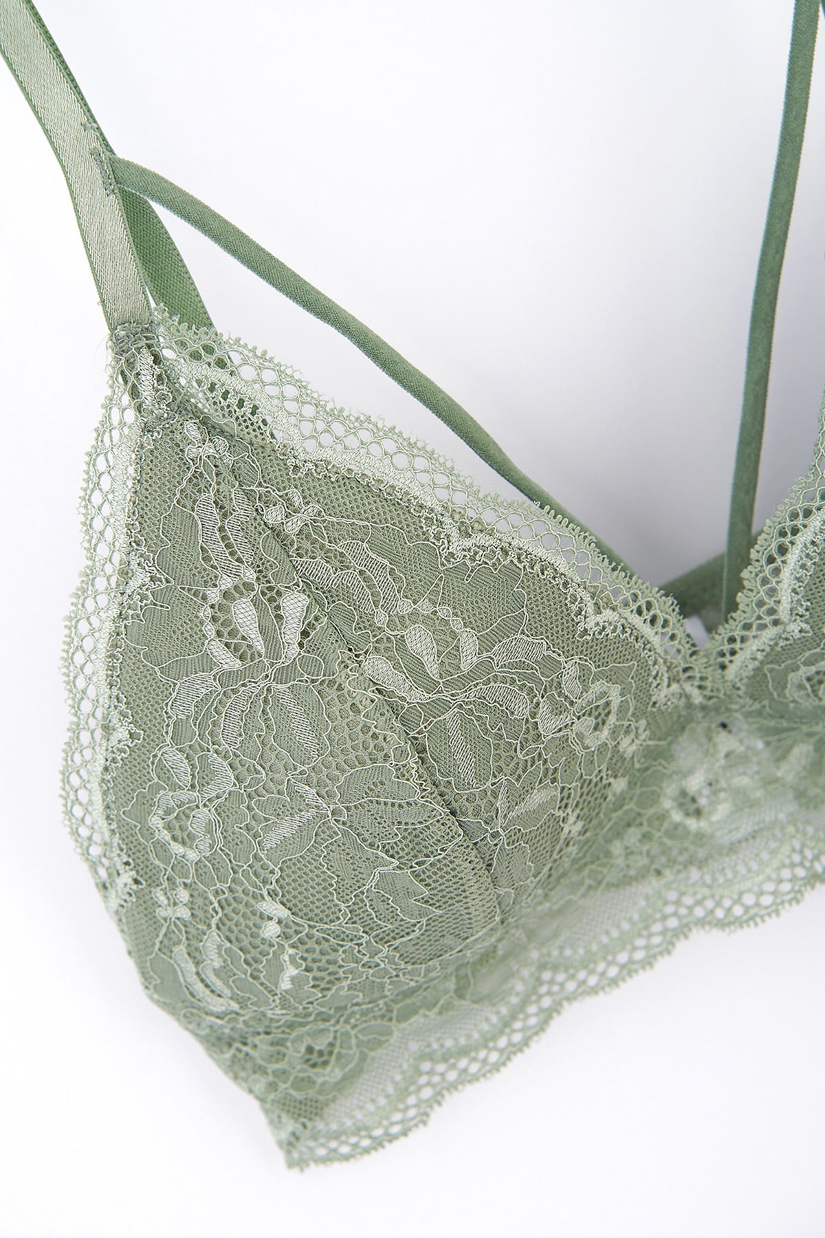 Yeşil Balenli Kapsız Büstiyer Sütyen