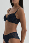NAVY BRA