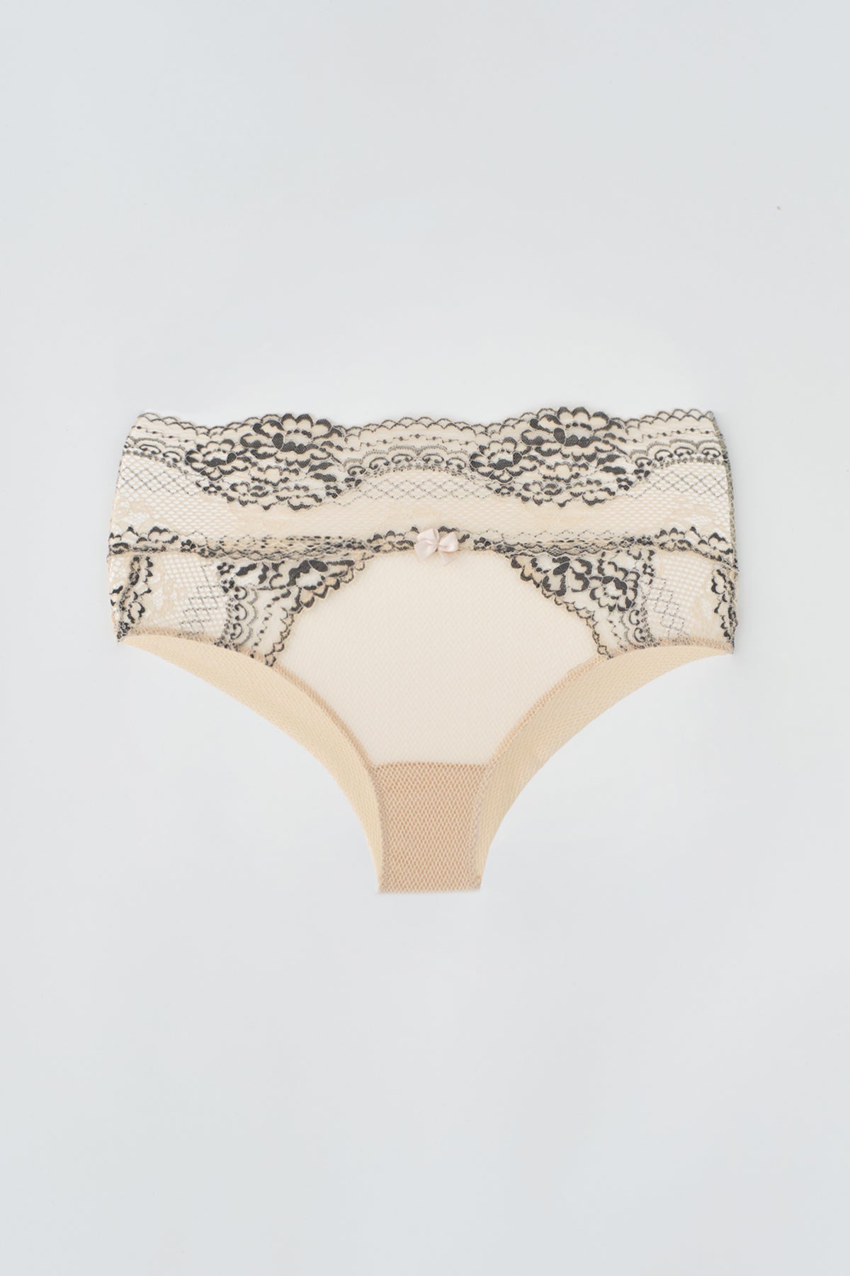 Somon Yüksek Bel Dantelli Slip Külot