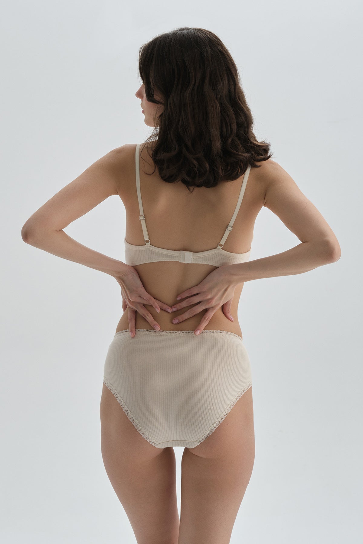 ECRU HIGH WAIST SLIP