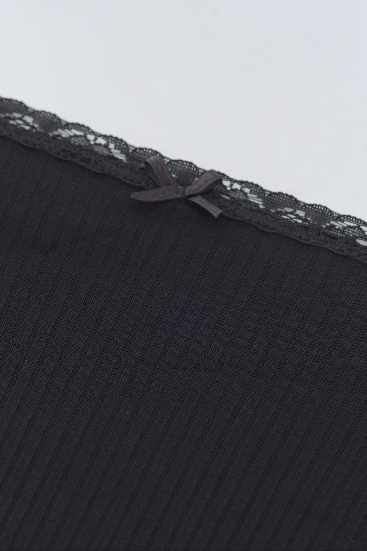 BLACK HIGH WAIST SLIP