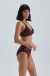 BORDEAUX SHAPEWEAR BIKINI TOP