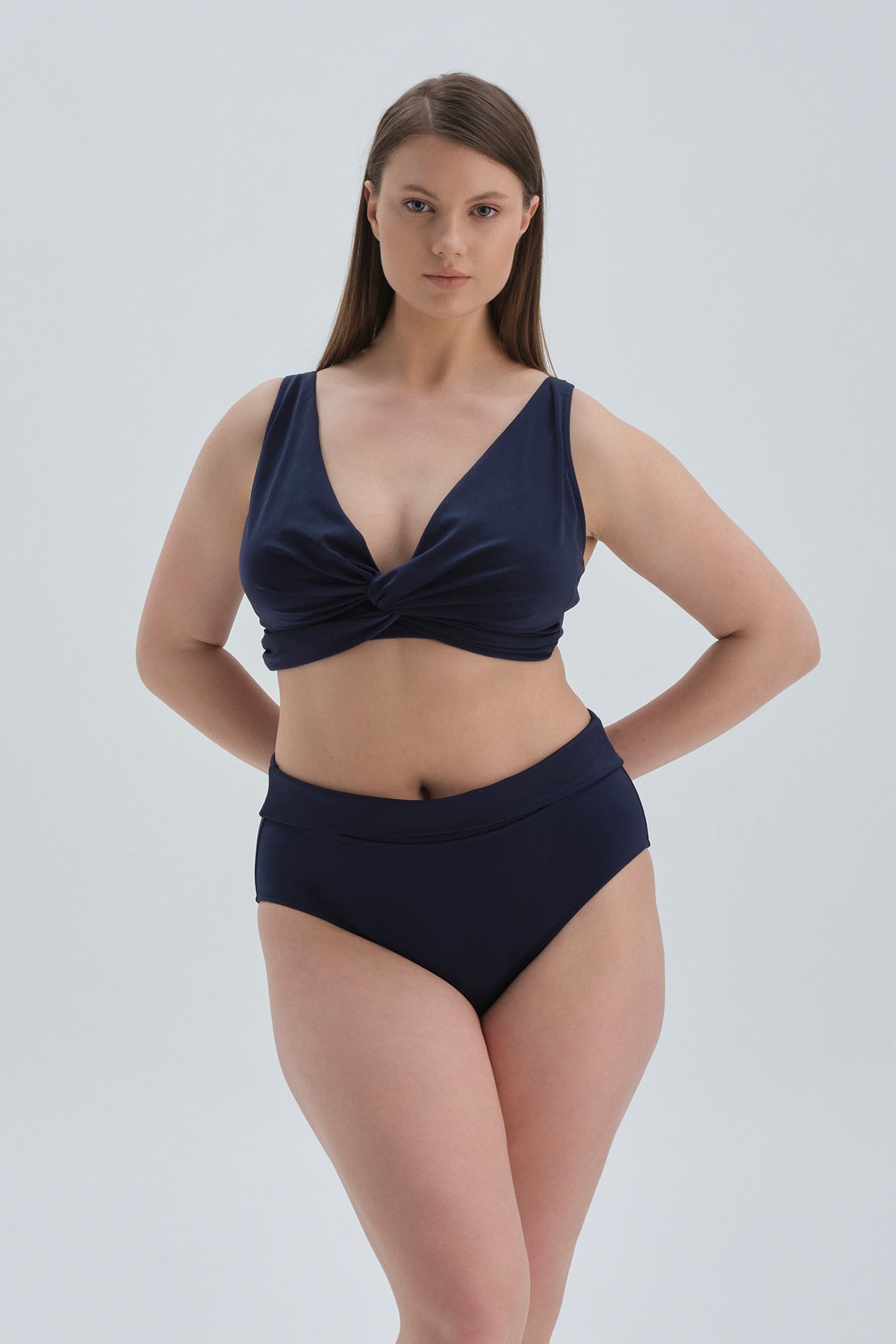 NAVY SHAPEWEAR BIKINI TOP