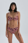 BORDEAUX BEIGE BIKINI TOP