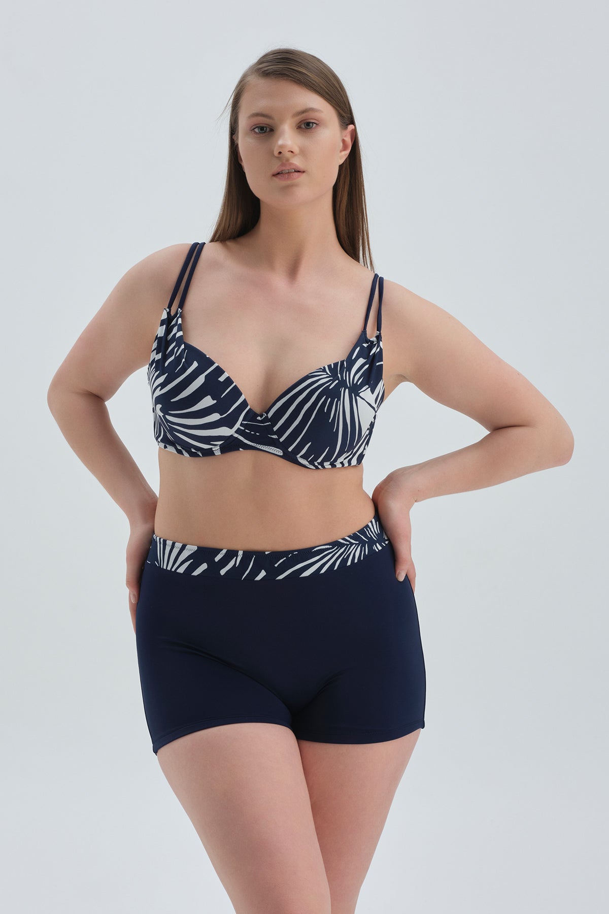 NAVY SHAPEWEAR BIKINI TOP