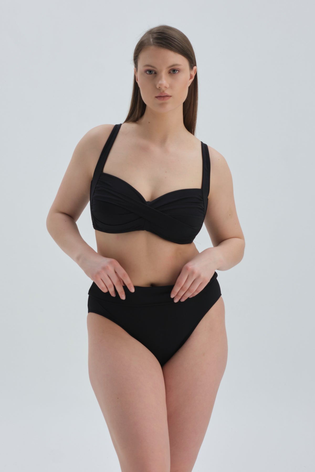 BLACK SHAPEWEAR BIKINI TOP
