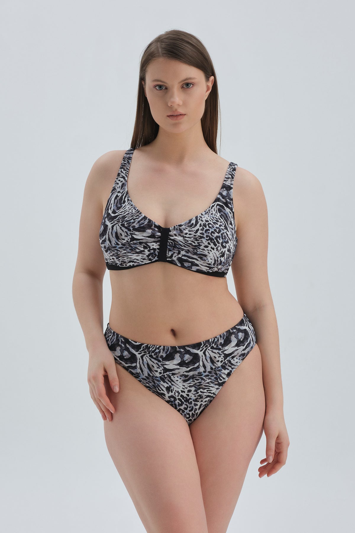 BLACK - WHITE SHAPEWEAR BIKINI BOTTOM