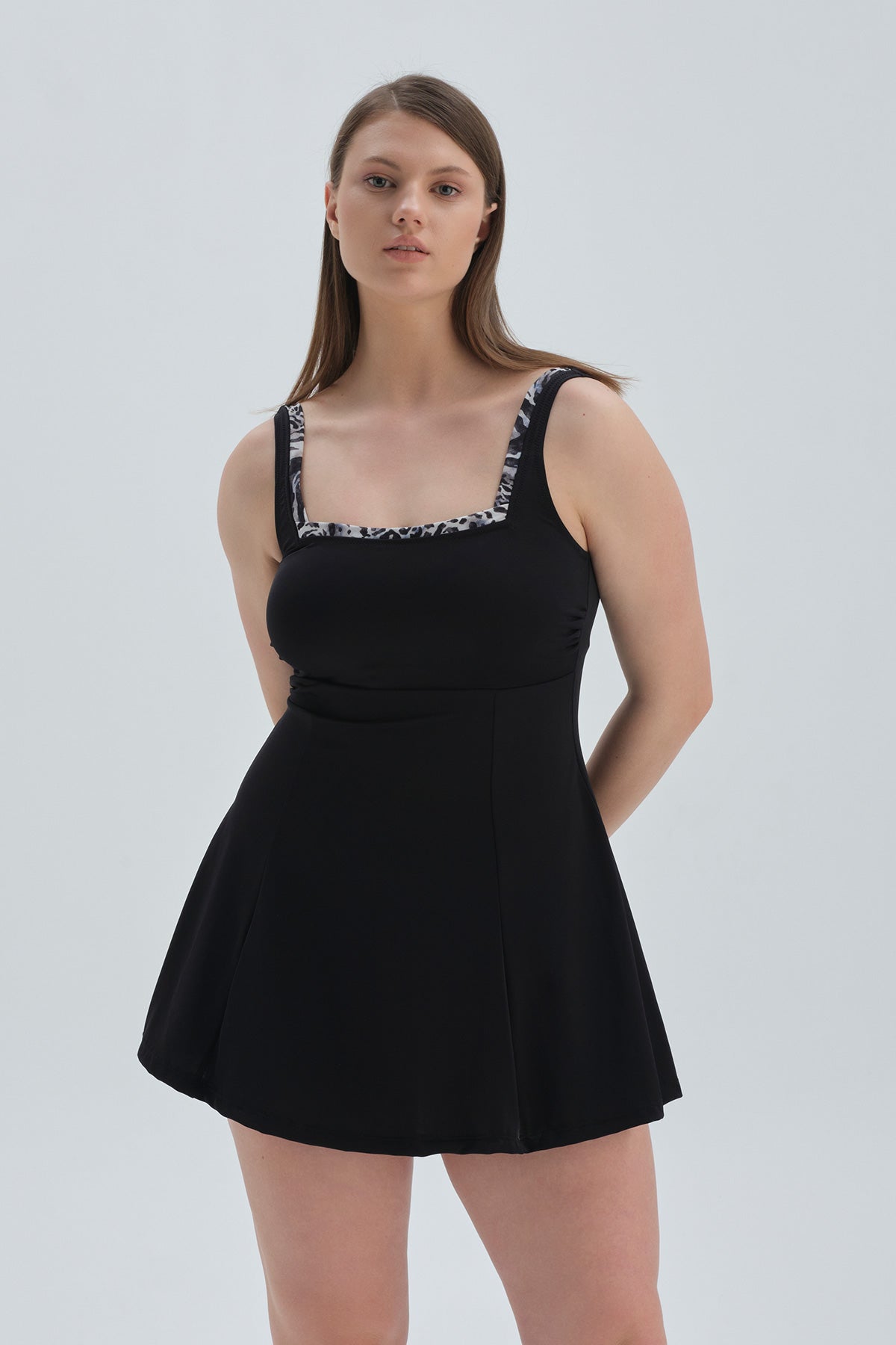 BLACK DRESS SWIMSUIT