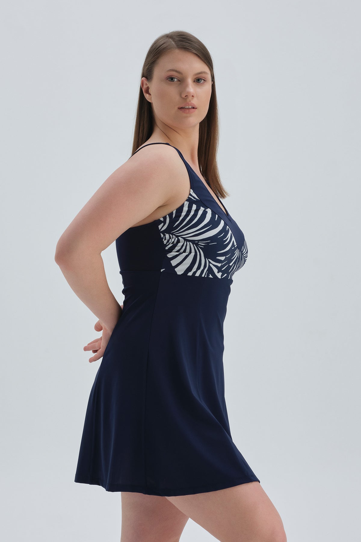 NAVY DRESS SWIMSUIT