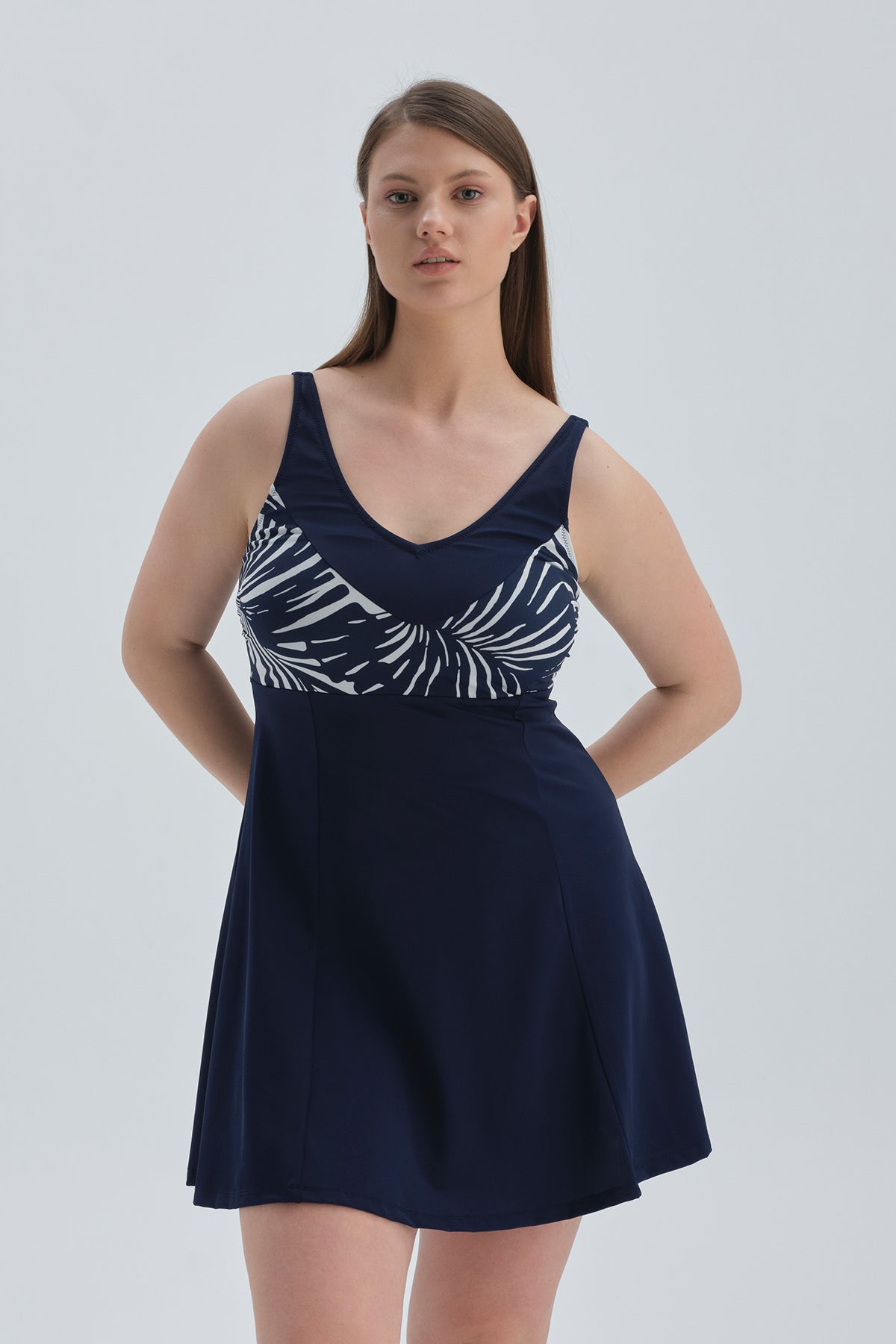 NAVY DRESS SWIMSUIT