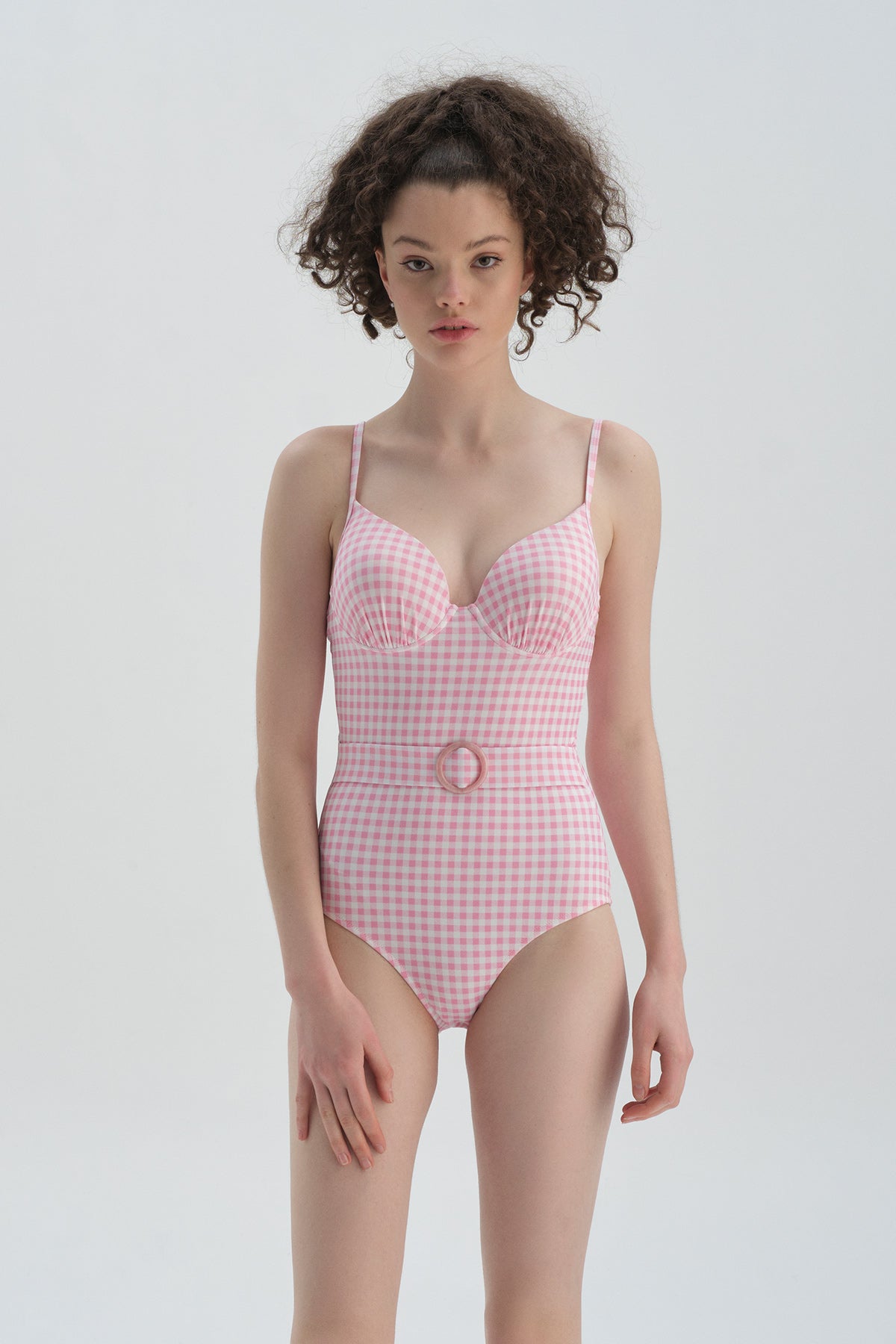 PINK - WHITE SWIMSUIT