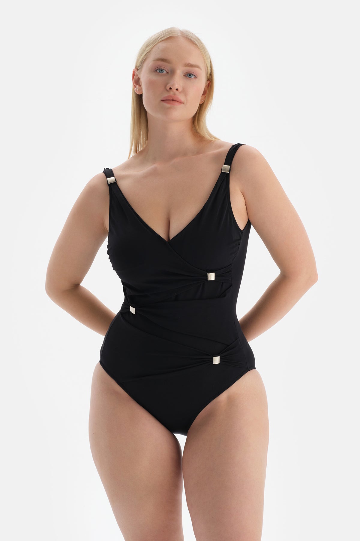BLACK SHAPEWEAR SWIMSUIT