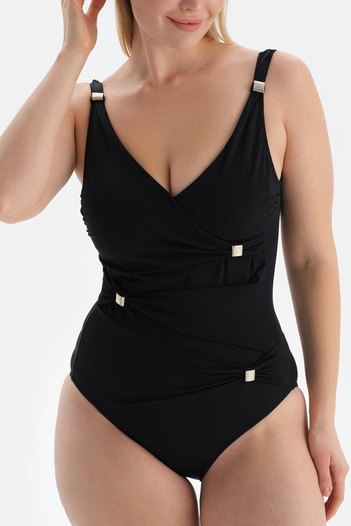BLACK SHAPEWEAR SWIMSUIT