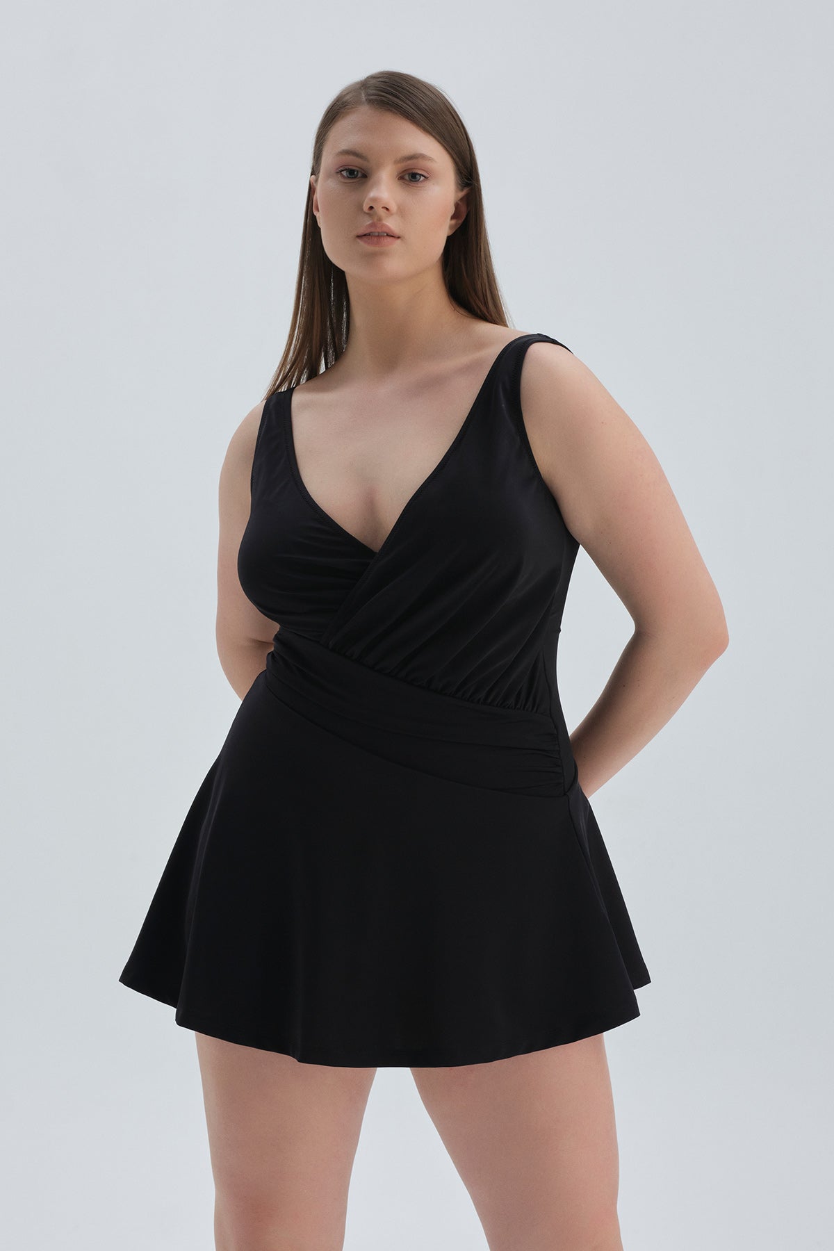 BLACK DRESS SWIMSUIT