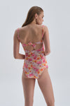 YELLOW - PINK TANKINI TOP