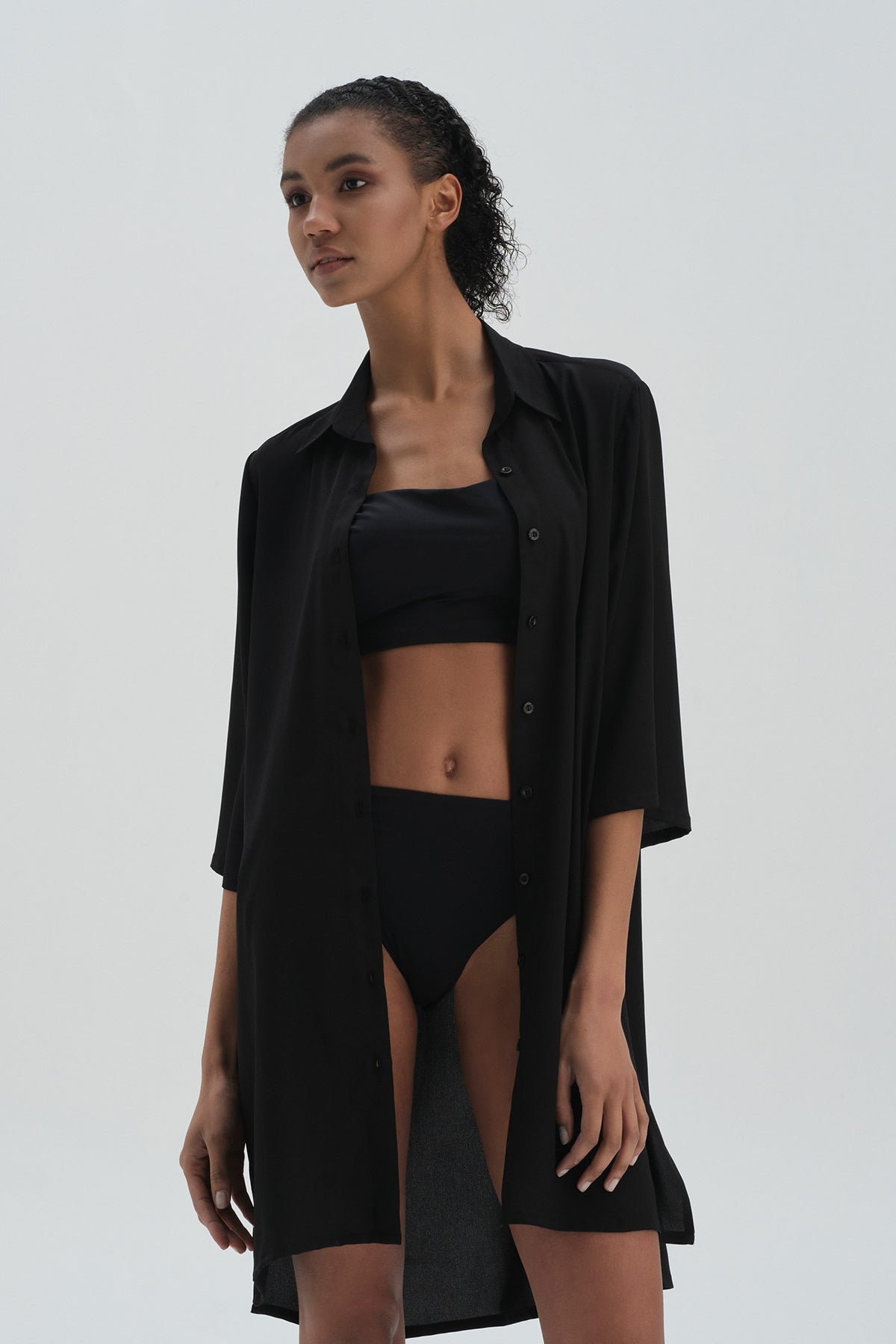 BLACK PAREO