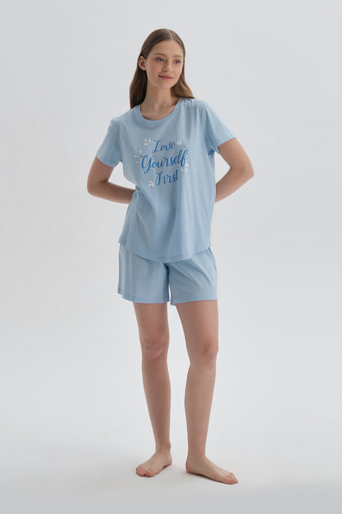 LIGHT BLUE SHORT SET