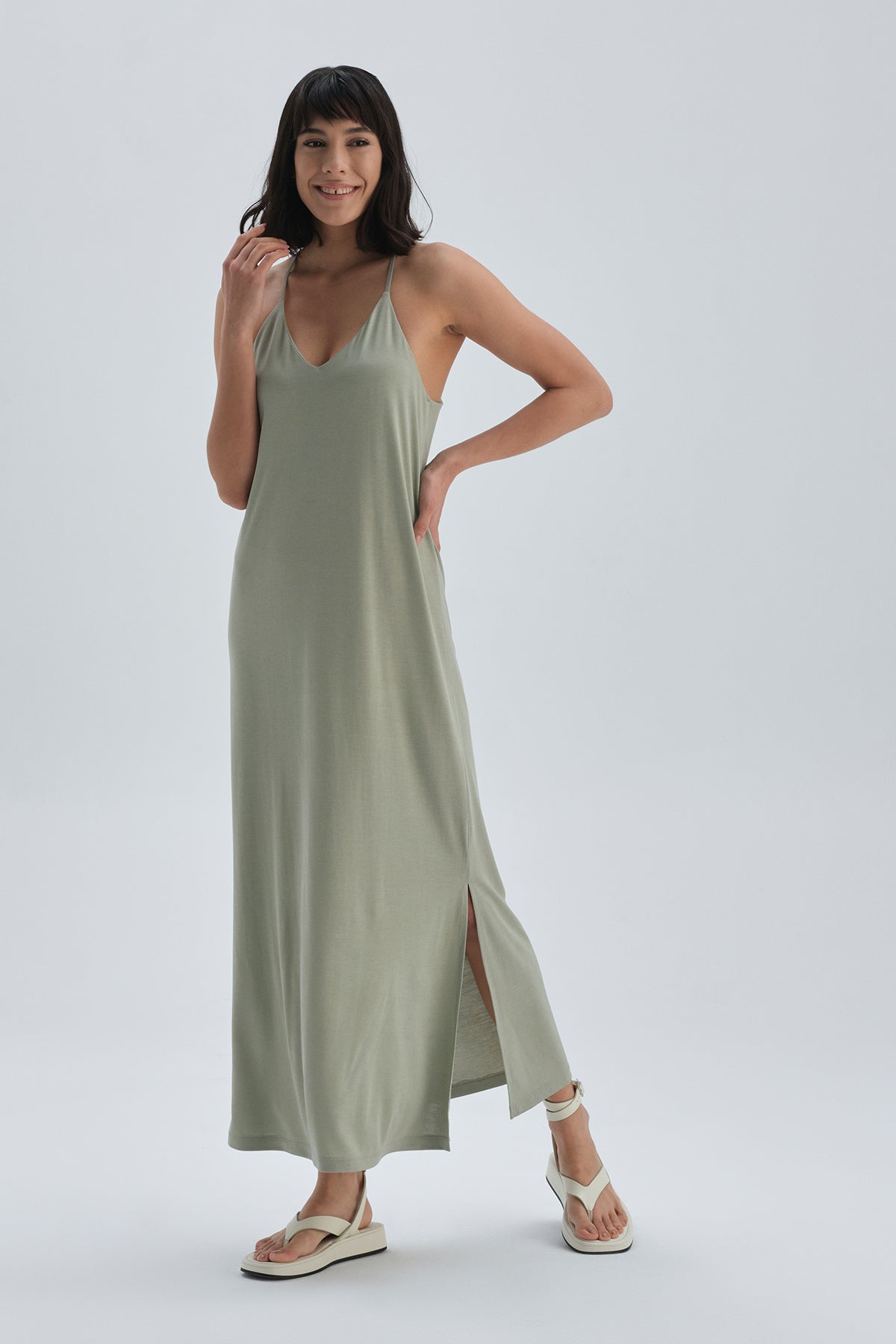 LIGHT GREEEN DRESS