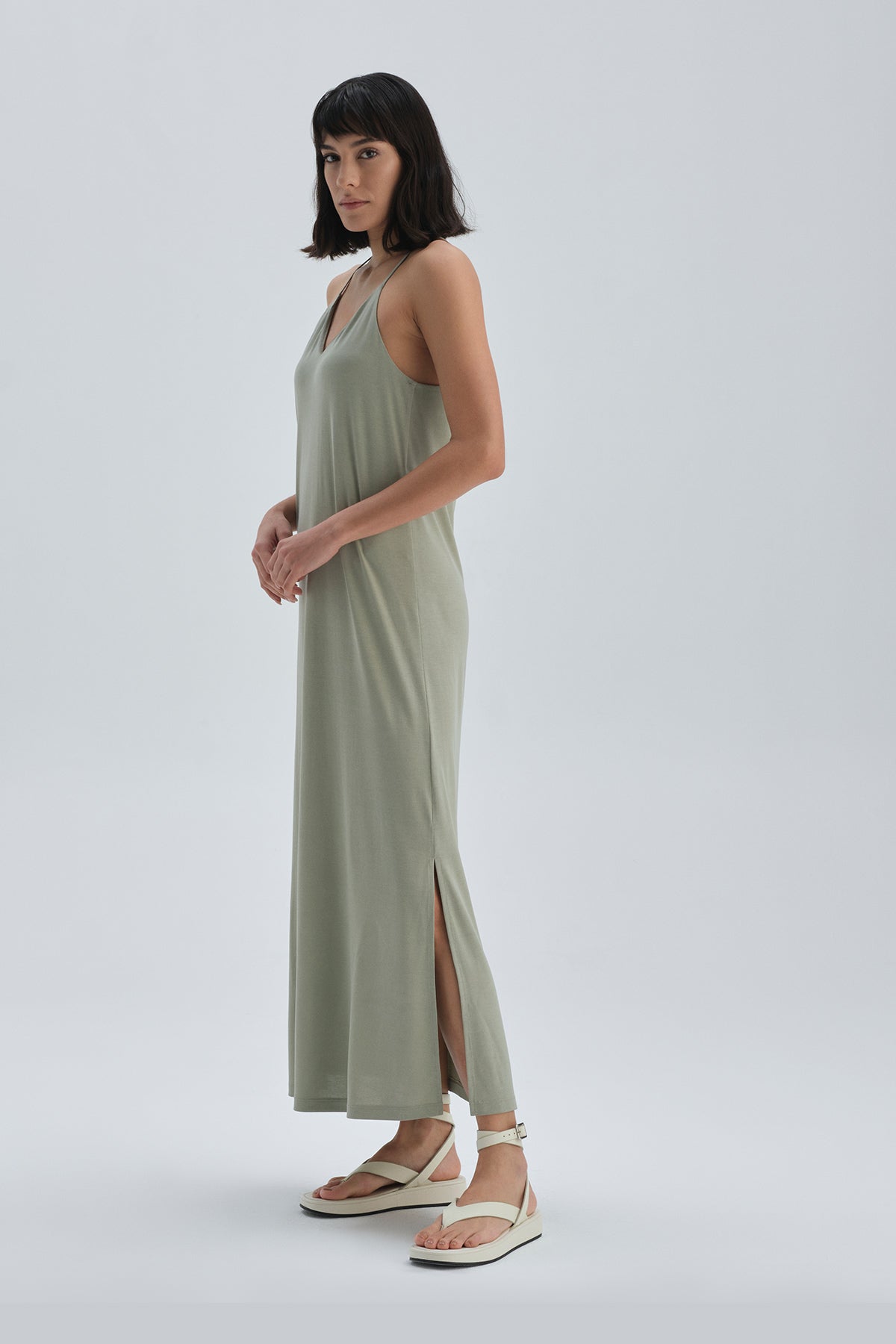 LIGHT GREEEN DRESS