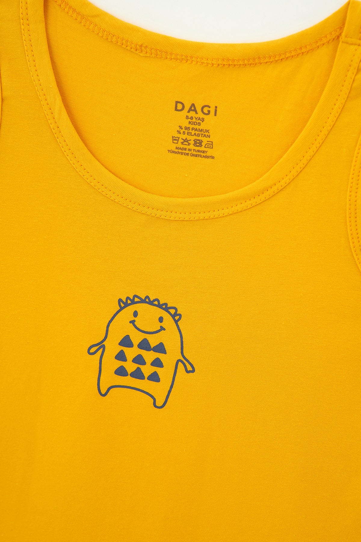 YELLOW - GREY TANKTOP