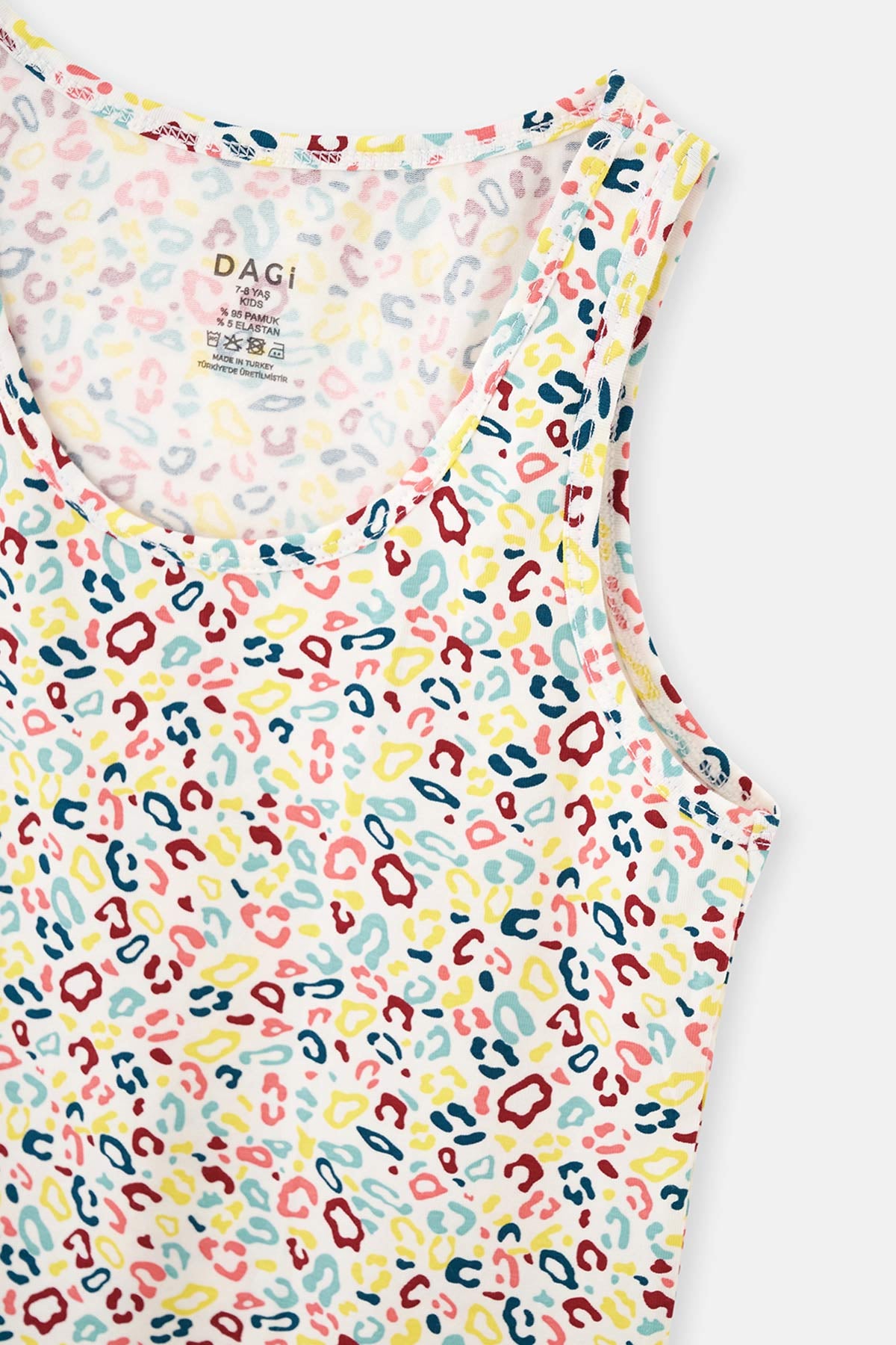 WHITE - GREEN PRINT TANKTOP