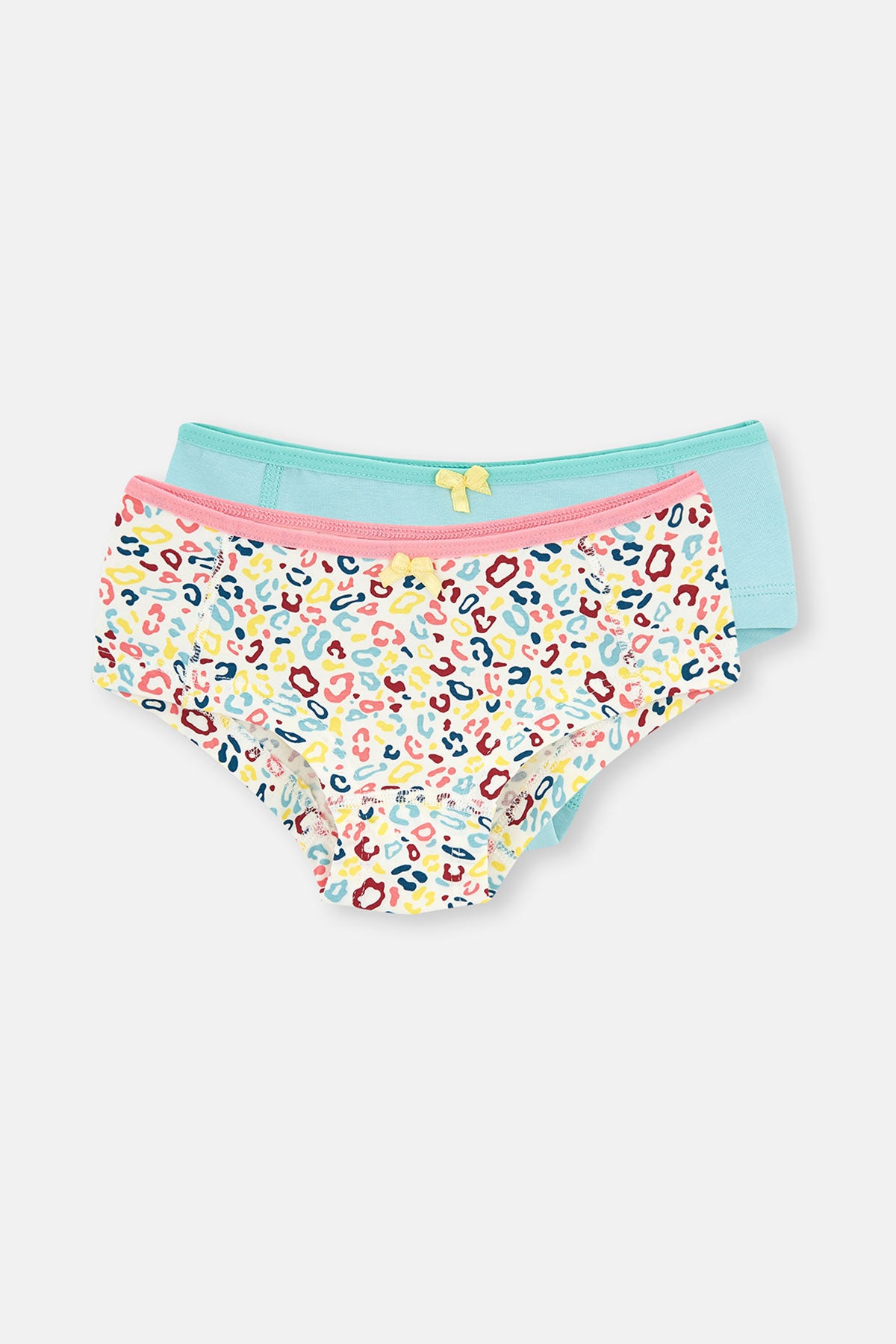 WHITE - GREEN PRINT PANTY