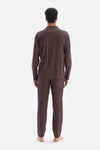 DARK BROWN PYJAMA SET