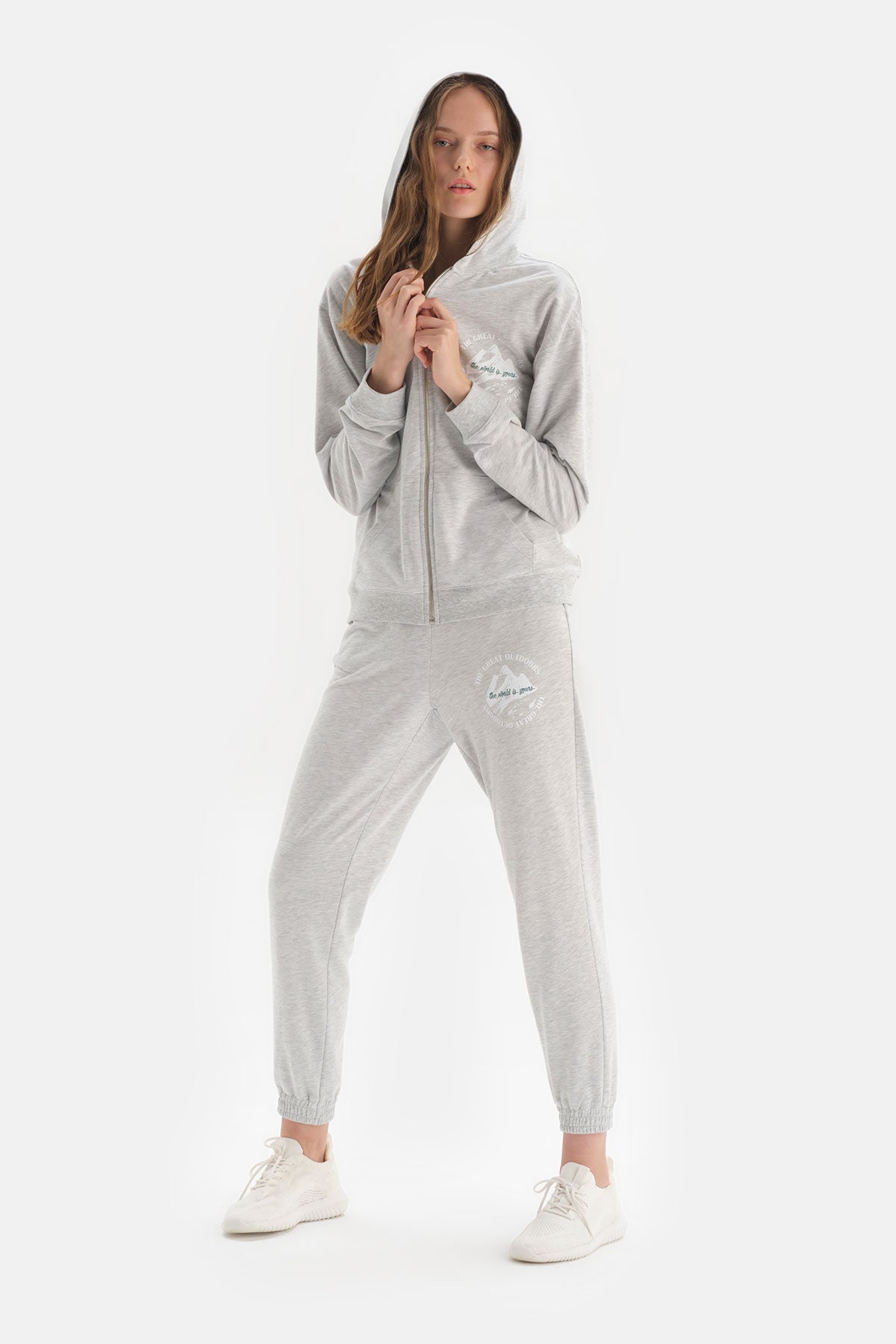 GREY MELANGE SWEATSHIRT