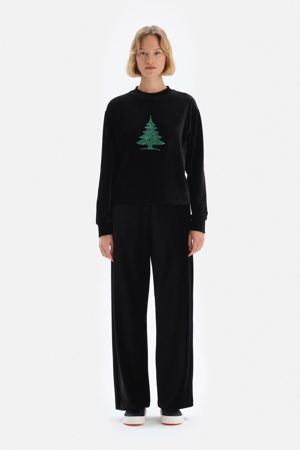 BLACK TRACKSUIT BOTTOM